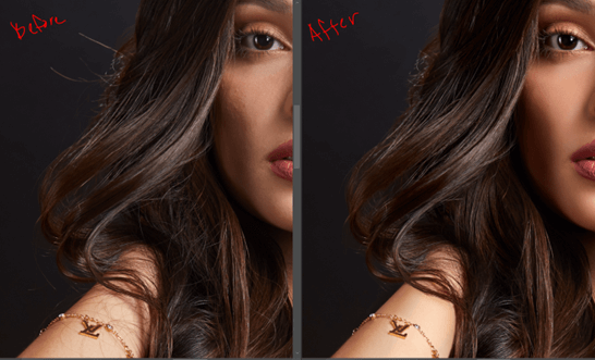 hair retouching